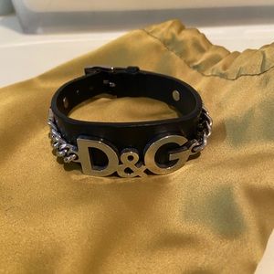 Dolce & Gabbana Leather Cuff Bracelet